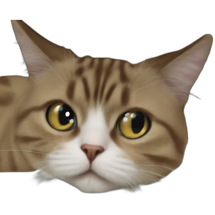 sleeping fluffy cat snoozing emoji