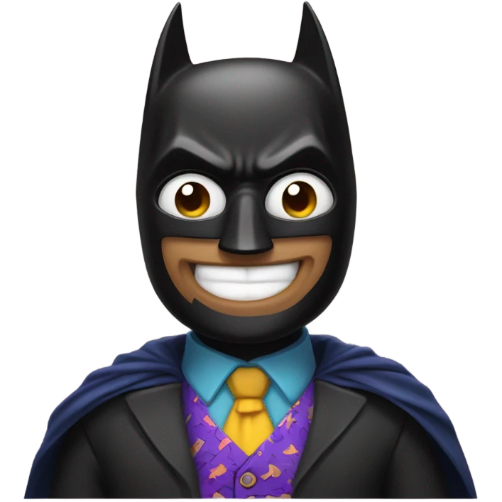 Silly Batman emoji