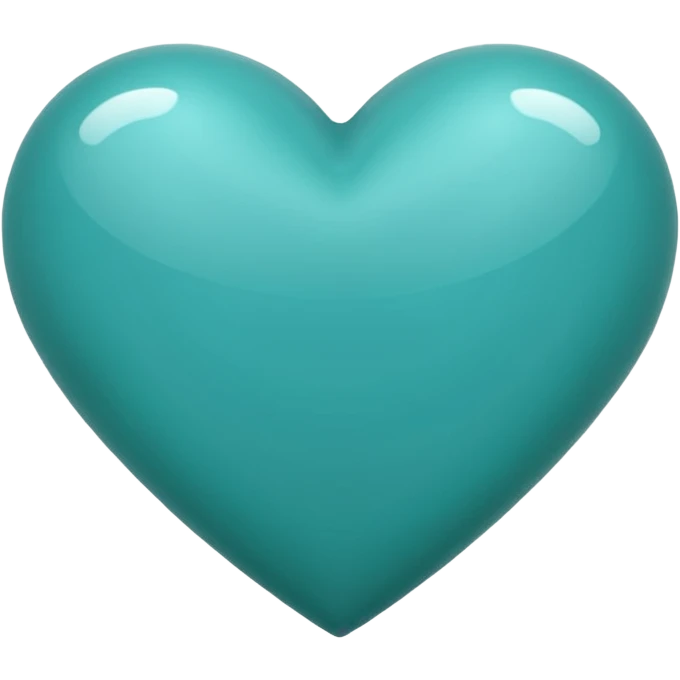 Teal heart emoji