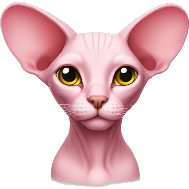 Pink sphinx cat emoji