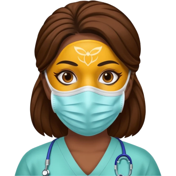 woman health worker emoji