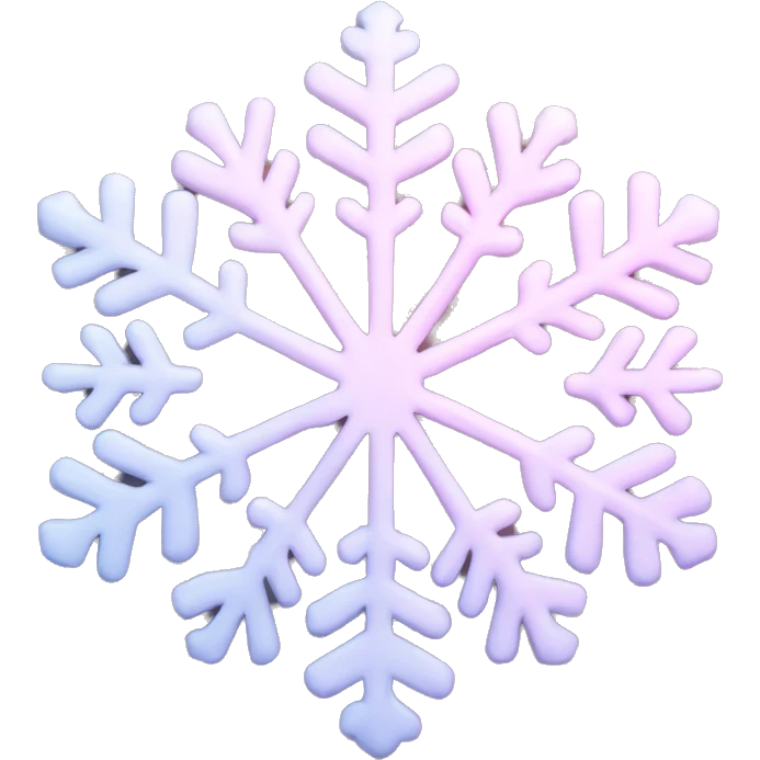 pastel pink snowflake  emoji