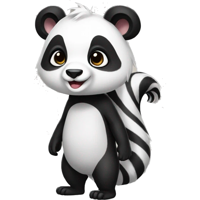 panda-skunk-hybrid full body emoji