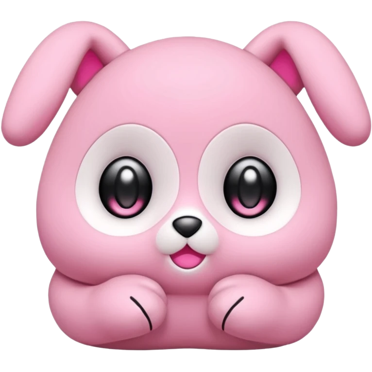 Pink Labubu doll emoji