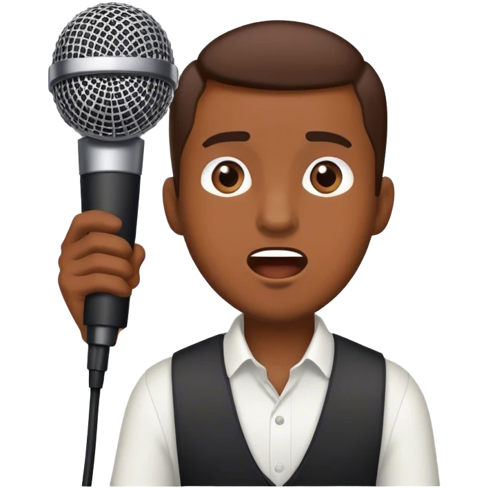 Man dropping microphone emoji