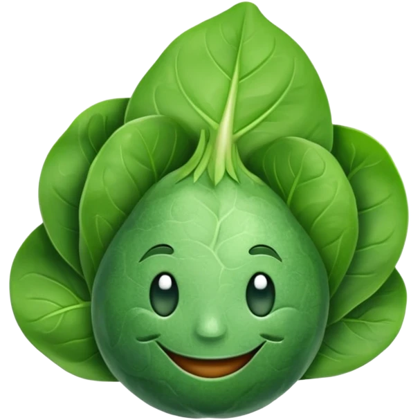 Spinach smiling emoji