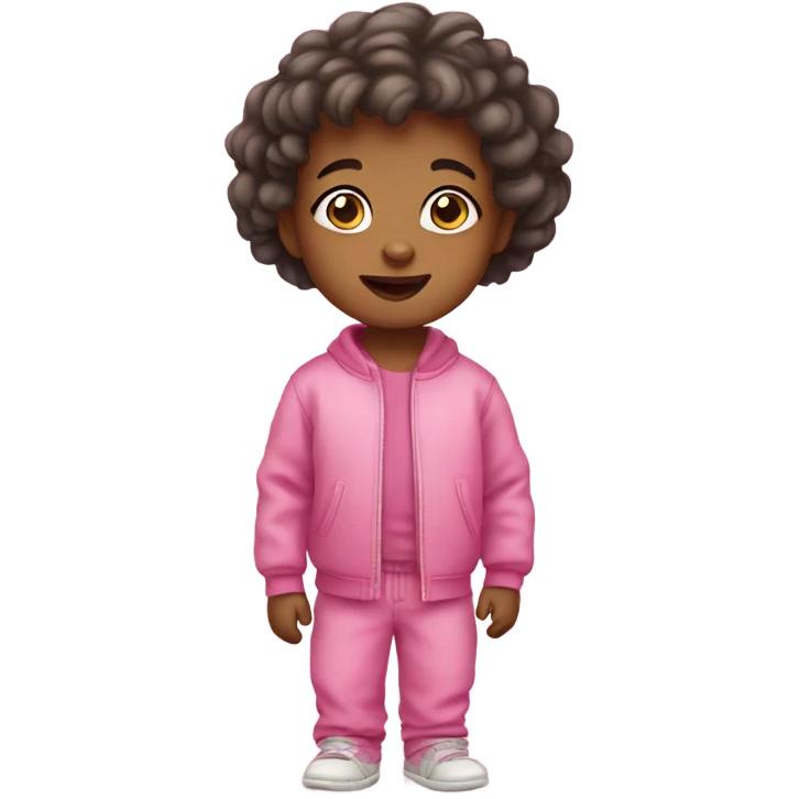 Pink toddler emoji