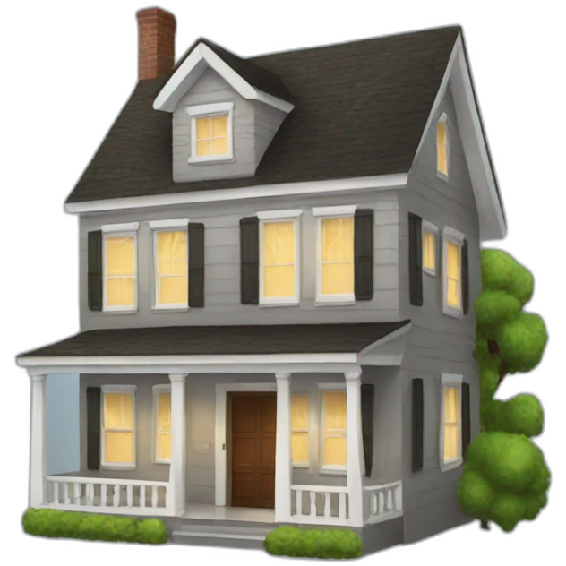 a house for a party emoji