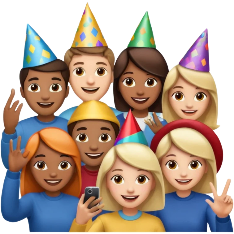 people taking selfies emoji