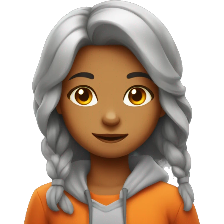 Cat firey girl emoji