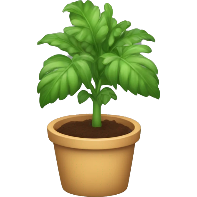 Una testa che esce fuori da una pianta emoji