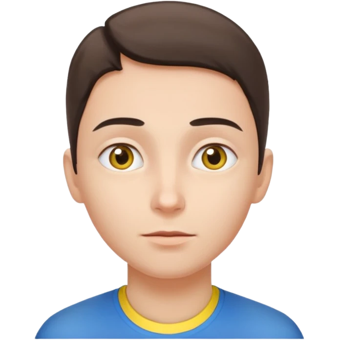 Ukrainean looking up left emoji