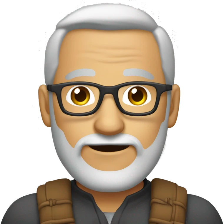 Бобр смотрит прямо, у него широкие брови и карие глаза emoji