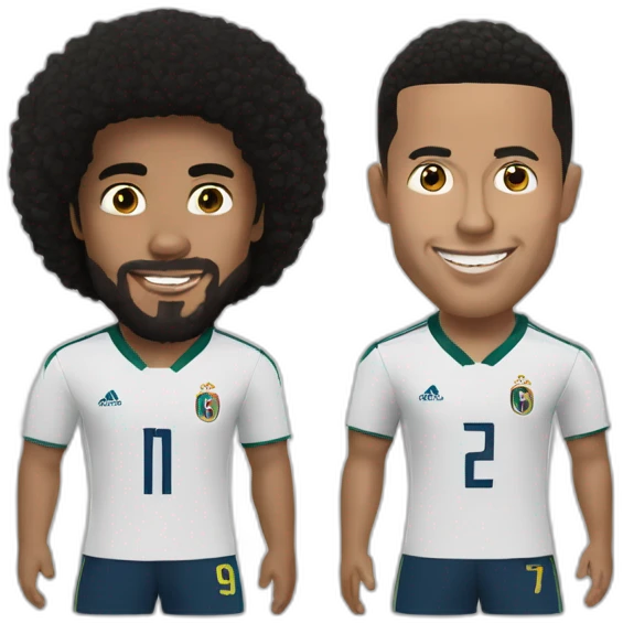 Ronaldo et Marcelo emoji