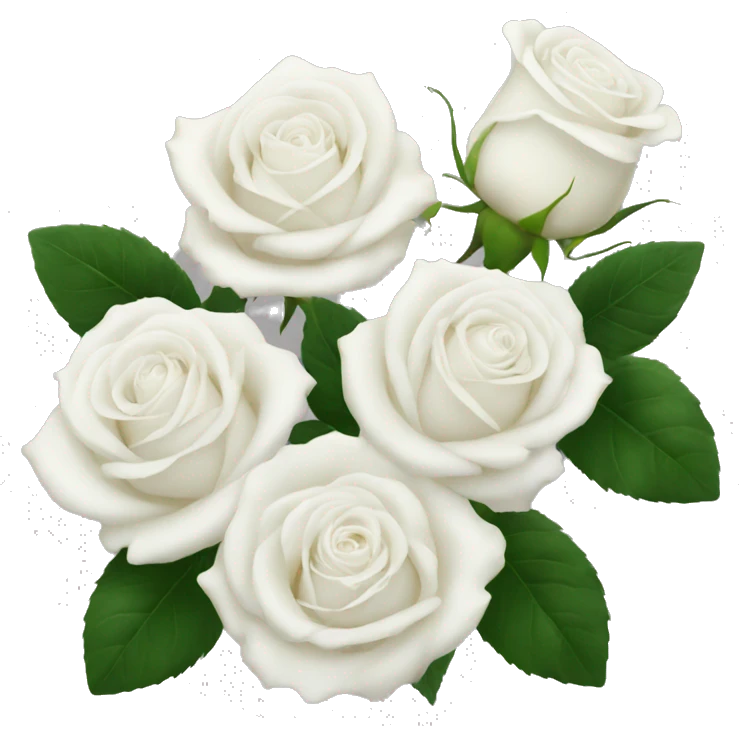 White roses emoji