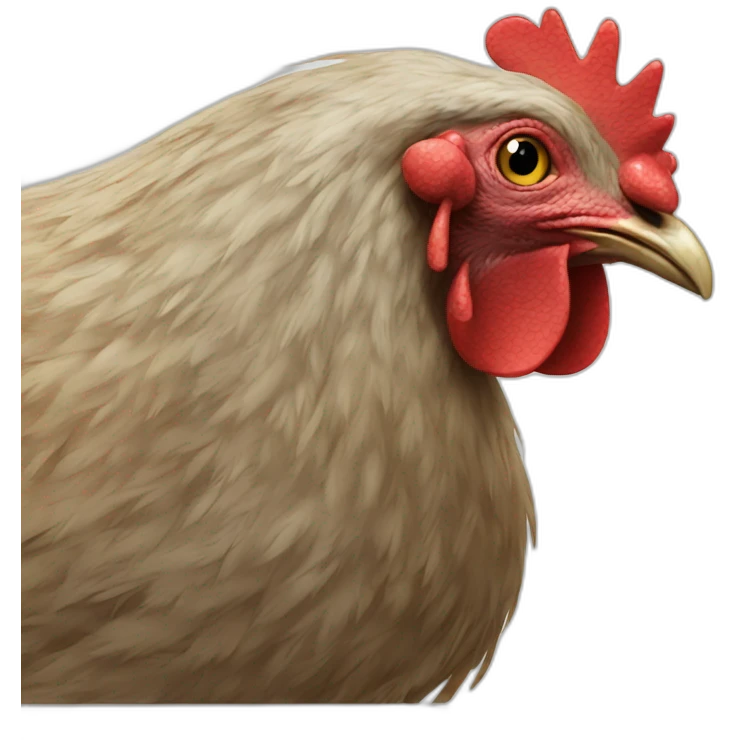 a hen emoji