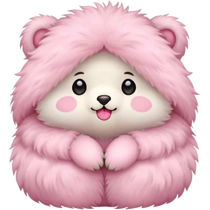 A cute pink nunnu  emoji