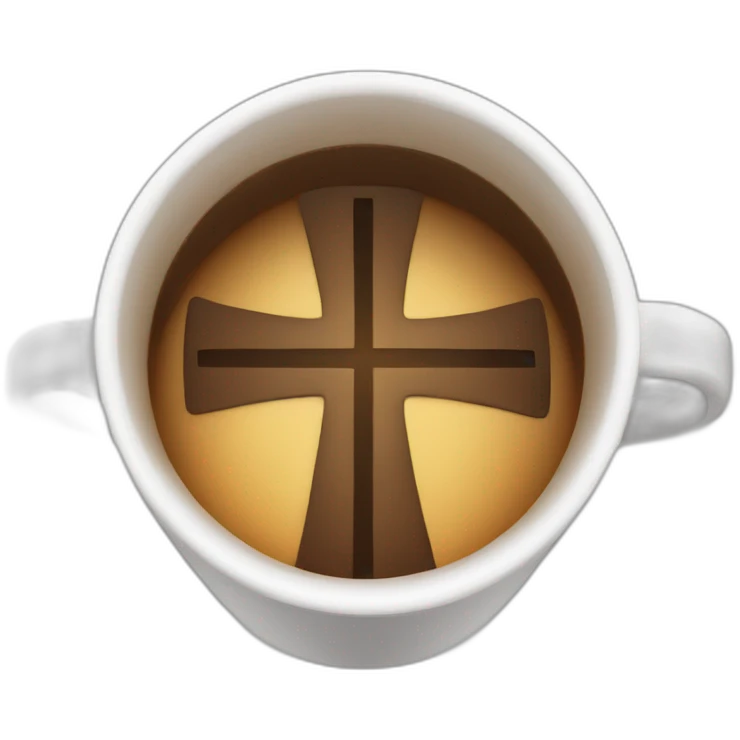 Cup with a cross emoji