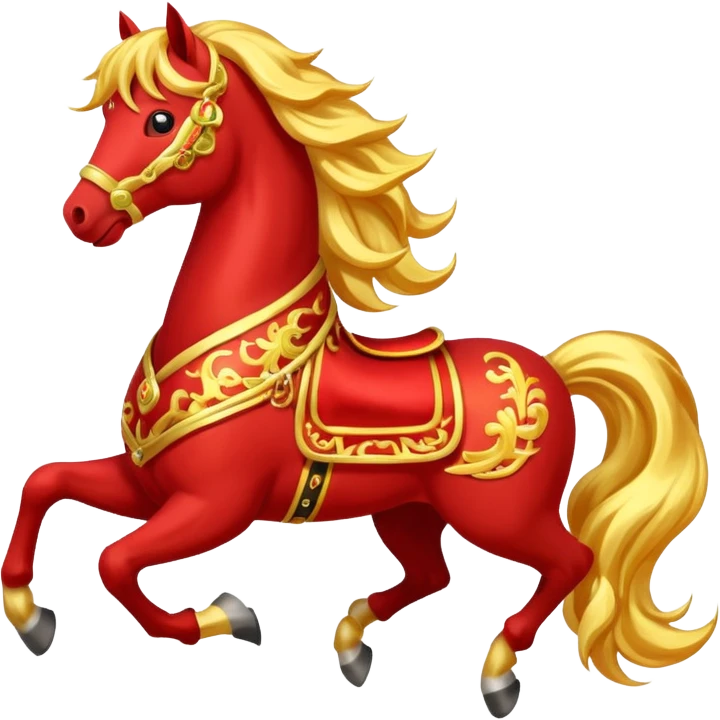 chinese fire horse happy new year emoji