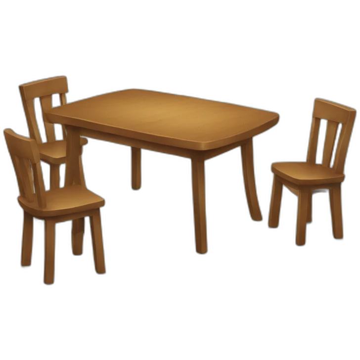 Chat sur la table emoji