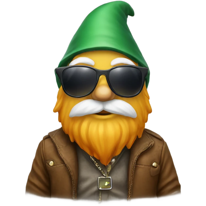 Gnome with sunglasses emoji