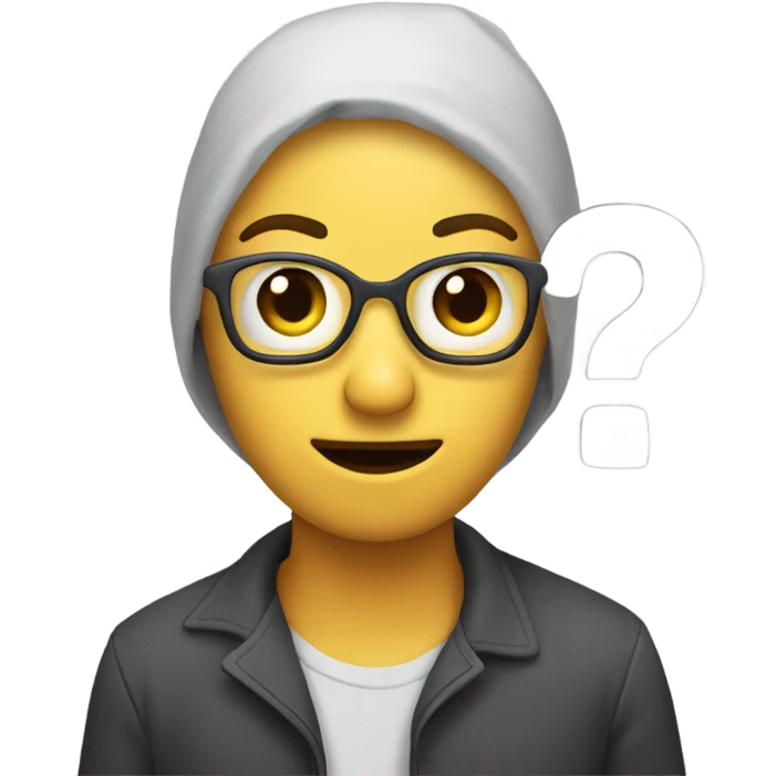 Person with a question mark above their head  emoji