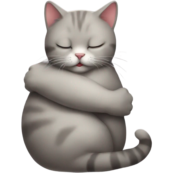Hug cat emoji