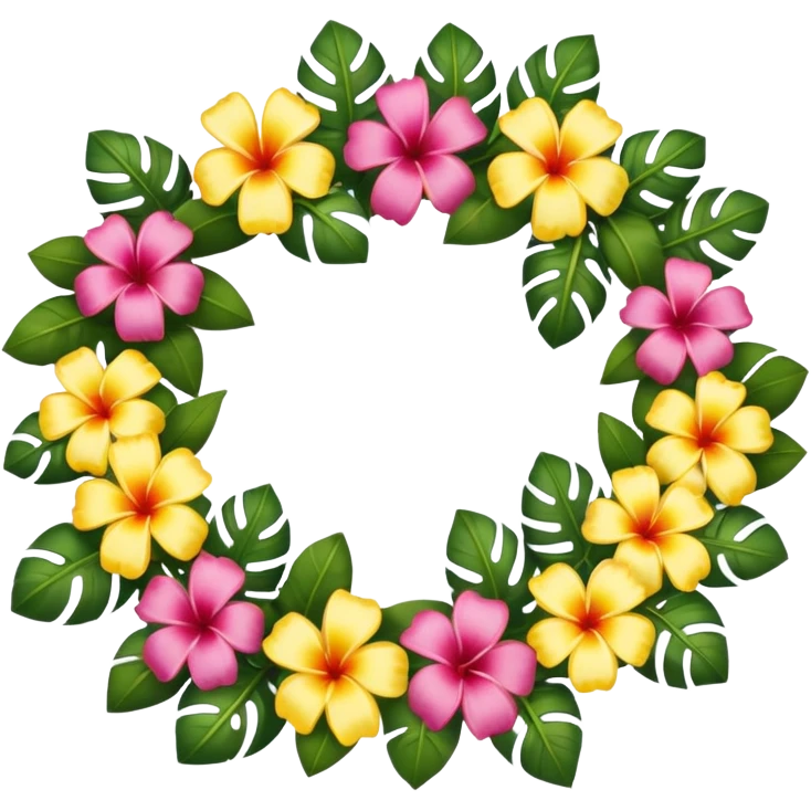 Hawaiian lei emoji