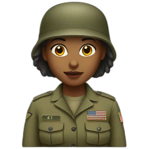 army girl emoji