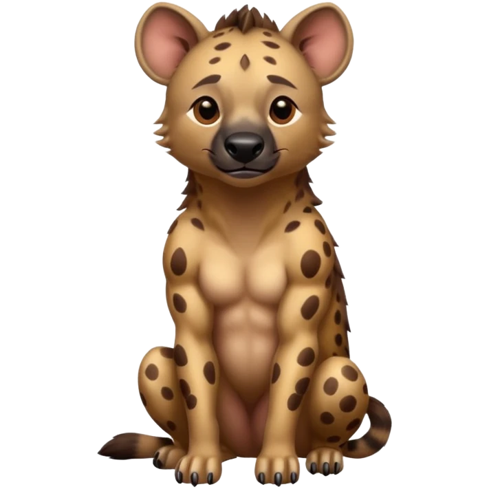Hyena Body but center emoji