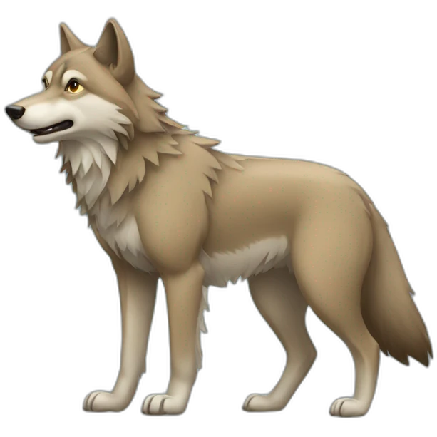 wolf body animal emoji