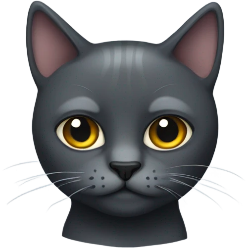Dark grey cat emoji