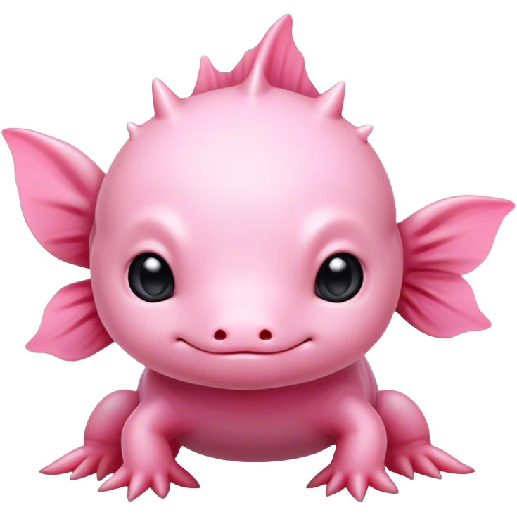 Сute baby axolotl emoji