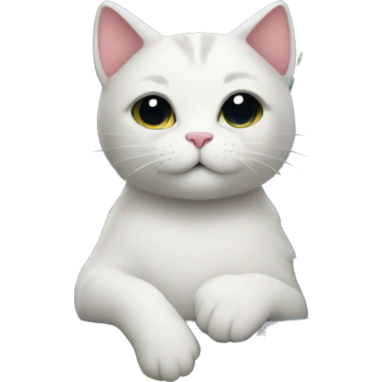 A cat holding flowers in a starry space emoji