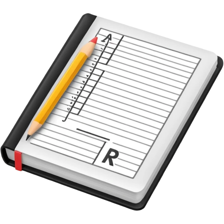 Minimalistic flat vector icon, iOS style, thin black contour on white background. Open textbook with geometric formulas and a ruler. No text, no shadows emoji