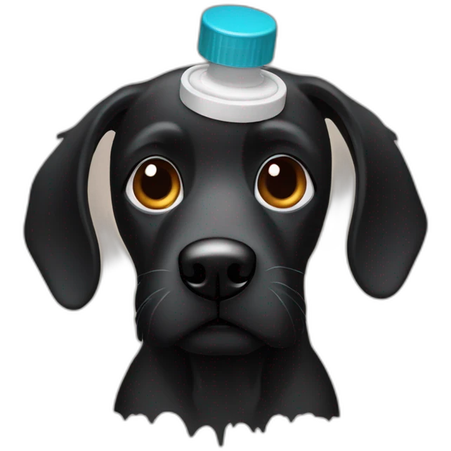 black dog sauce emoji