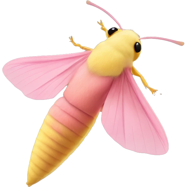 rosy maple moth emoji