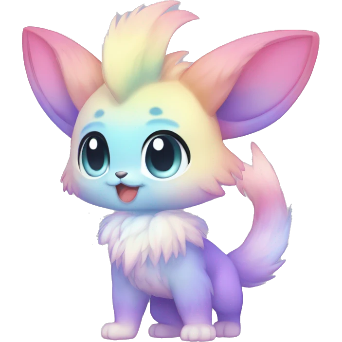 Anthro-Pastel-Gradient-Fur-Sona-Chibi-Shiny-Fakémon full body emoji
