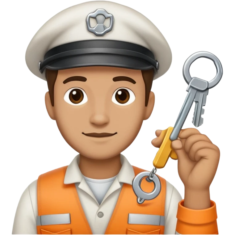 Судовий механик з двома ключами emoji