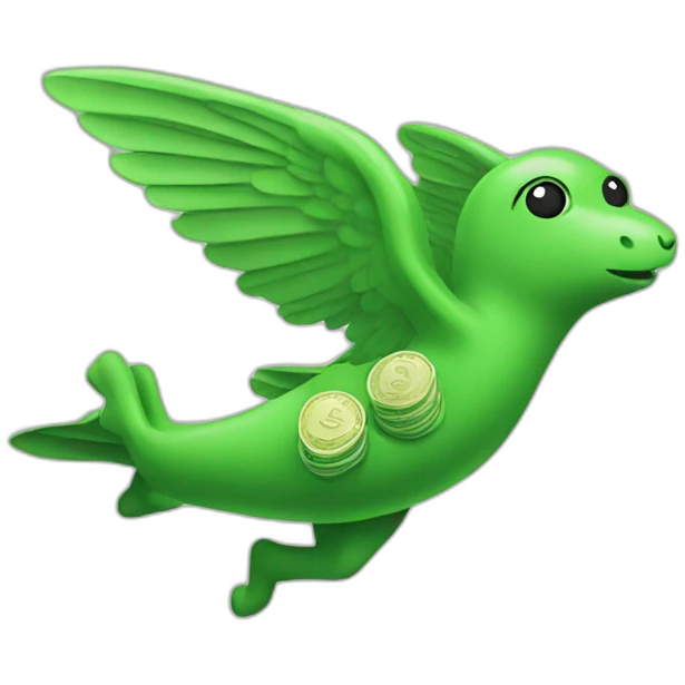 flying money green emoji