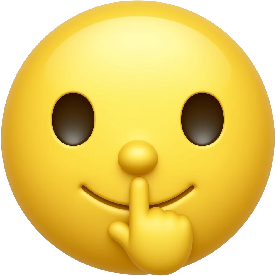 emoji de ícone shhhh amarelo 🤫 emoji