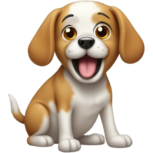 Farting dog  emoji