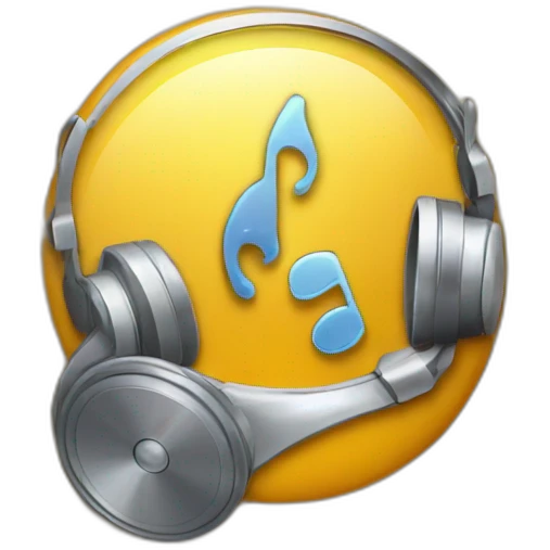 Folder with music disk emoji