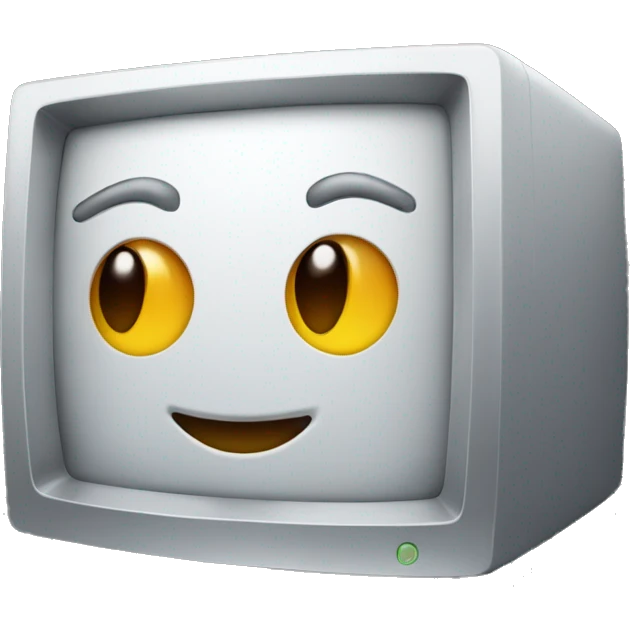 Apple silver desktop computer emoji