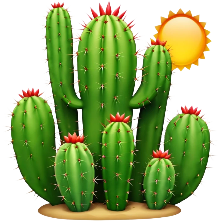 cactus multicolore  emoji
