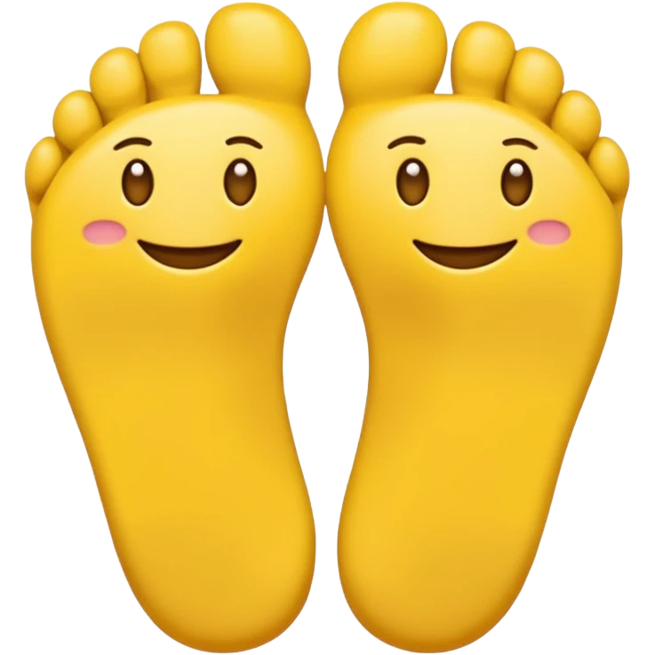 Toes crossed yellow emoji emoji