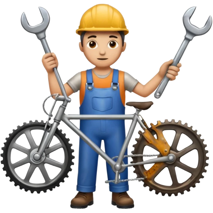 cycle repair with wrench emoji