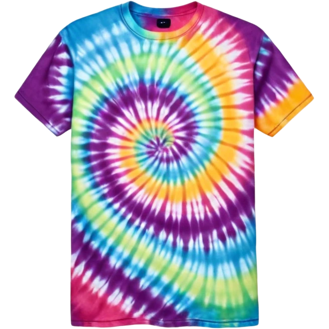 Tie dye shirt emoji