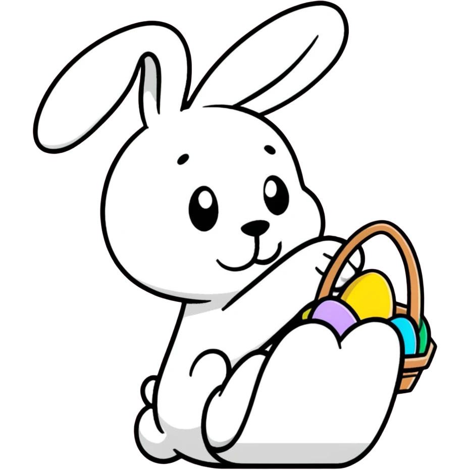 Easter bunny snoopy emoji