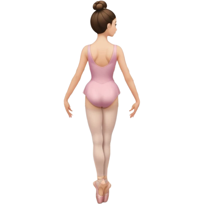 coque cabelo ballet vista de trás emoji
